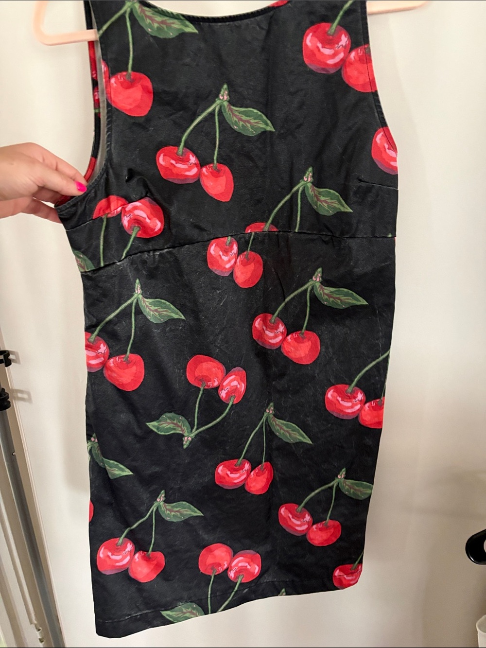 Urban Outfitters Black Cherry Print Mini Dress